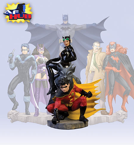 batman family statue set